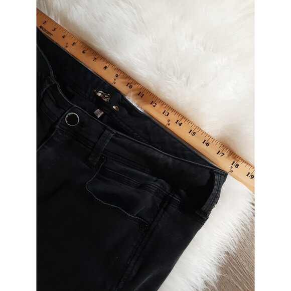 Seven7 Women's 18W Black Stretch Tummyless Straight Leg Denim Jeans - Picture 6 of 9